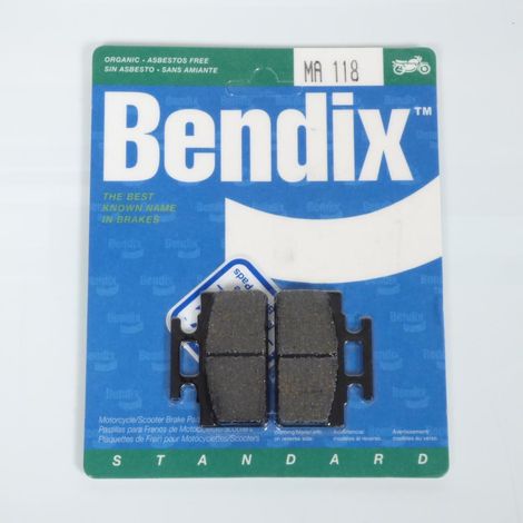 Paire de plaquettes de frein Bendix MA118 pour moto Apollo Dirt (1/2)