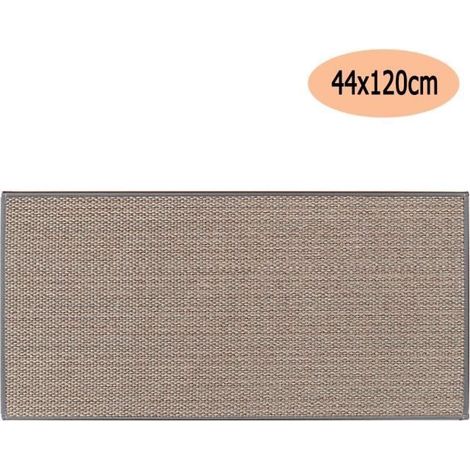 Tapis Cuisine, Tapis de Cuisine Devant Evier Lavable Antidérapant, Jute Tapis Cuisine Devant Evier Tapis,Gris,44120cm (1/4)