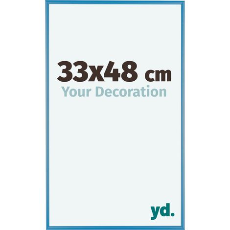 yd. - Cadre photo 33x48 - Bleu Acier - Aluminium - Kent