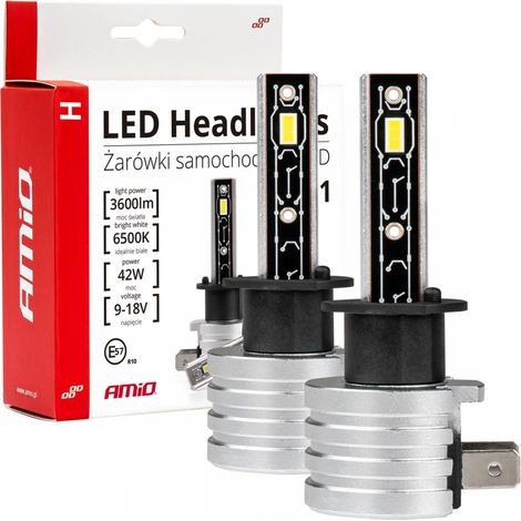 Lampadine LED per auto serie H-mini H1 6500K Canbus amio-03329 (1/5)