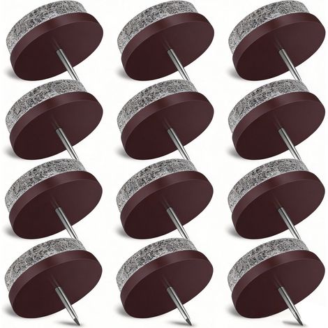 (24 x) Filzgleiter für Möbel – Stuhlgleiter Ø 22 mm, Stuhlbeingleiter – 5 mm dicke Stuhlgleiter, Stuhlgleiter zum Annageln (1/5)