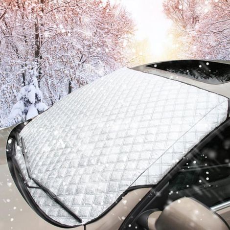 Protection Pare Brise Hiver de Voiture,Protection Contre la Chaleur, Protection Solaire,150100cm, COUVERTURE DE PROTECTION (1/5)