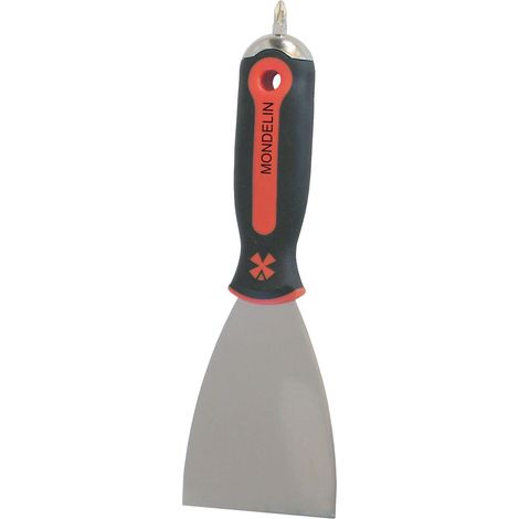 Couteau américain à lame inox flexible – Longueur 15,2 cm - Finition polie brillante – Manche bi-matière ergonomique avec embout de vissage PH2 intégré (1/5)