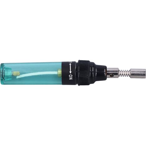 Kit mini fer à souder gaz sans fil ajustable butane 8ML, transparent, 131x20mm, 450-1300°C, 1 fer 6 pointes 2 pinces (1/5)