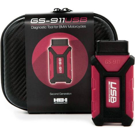 HEX GS-911 USB Strumento diagnostico per moto OBD2 Adatto per (marca auto): BMW (Motorrad) 10 veicoli