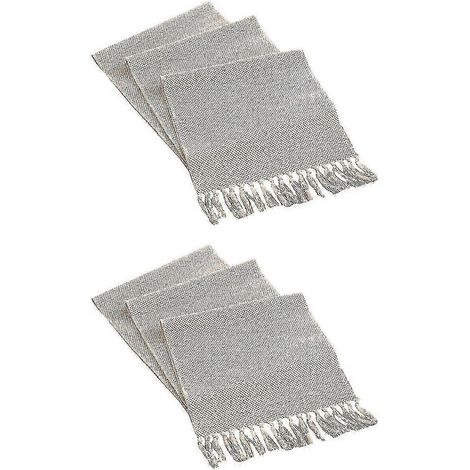 chemins de table à franges en coton et lin, chemins de table décoratifs tissés, chemin de table en macramé pour la cuisine (1/5)