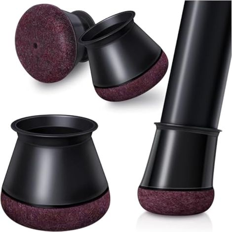 24pcs Protection Pied de Chaise, Embouts de Pieds de Chaise, protecteurs de Sol en Silicone, Patins en Feutre pour chaises, Reduire Le Bruit éviter Les Rayures Résistants à l'usure (20.1-30mm) (1/5)