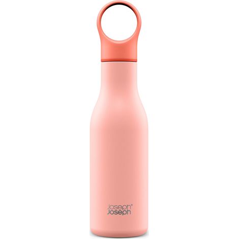 Joseph Joseph Loop Bottiglia isolata sotto vuoto d'aria da viaggio 500 ml (17 fl. oz) - Corallo (1/5)
