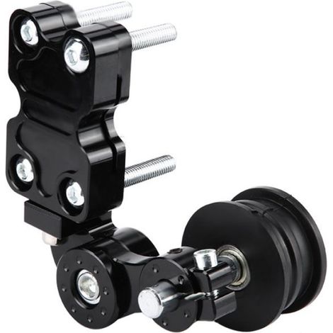 tendeur de moto Boulon de tendeur de chaîne de moto en aluminium, ajusteur automatique sur outil à auto courroie Noir (1/4)