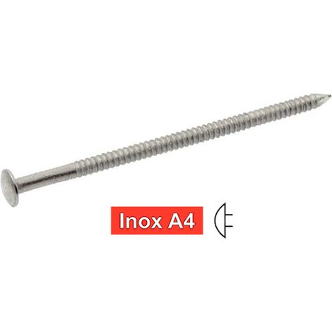 Pointe annelée 2.5x60 inox A4- 1Kg- ACTON