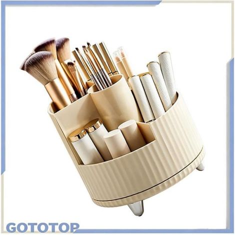 Support pour pinceaux de maquillage Porte-brosse de maquillage, tasse de rangement cosmétique meuble bac crème (1/5)
