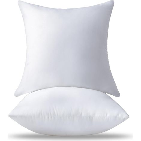 Coussins de Garnissage 50 x 50 CM Lot de 2 Grand Doux et Moelleux Blancs Coussins Carré 20 x 20 Pouces Décoratifs Rembourrage Coussins pour Canapés Salon (1/5)
