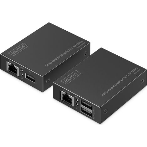 Switch di rete Digitus con estensore KVM HDMI 4K/30Hz, compatibile con pi� dispositivi, facile da installare e ideale per configurazioni professionali e domestiche