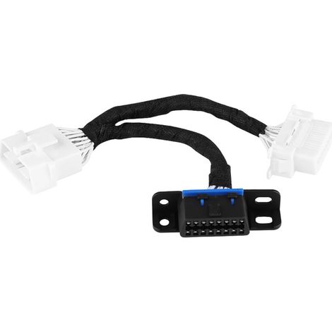 Cavo di prolunga adattatore splitter da OBD2 a 16 pin maschio a doppia femmina, cavo a Y