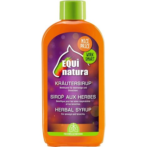 Equinatura Kräutersirup 500 ml Bronchial Elixier Kräutersaft Pferde Hustensaft (1/4)