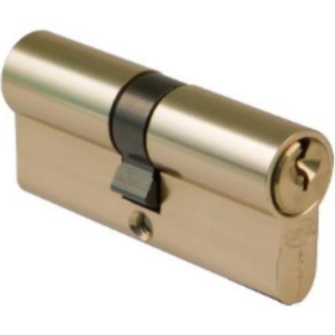 FPLUS bombillo serreta amig 30x30 aluminio latonado , Cilindro de serreta en aluminio. Con rotor de latón con 5 pines. Leva de 15 mm. Incluye tornillo de 60 mm. Incluye 3 llaves de