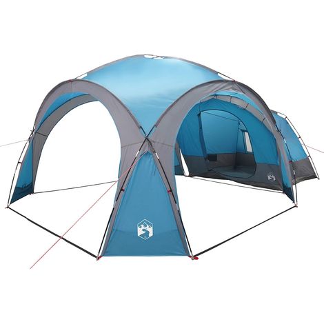 vidaXL Tienda Lateral Azul 643 x 408 x 260 cm Poliéster y Acero (1/2)