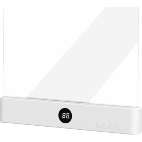 Lampe de lecture plate LED rechargeable, lampe de lecture portable pour chambre d'étudiant, veilleuse pour dortoir. (1/5)