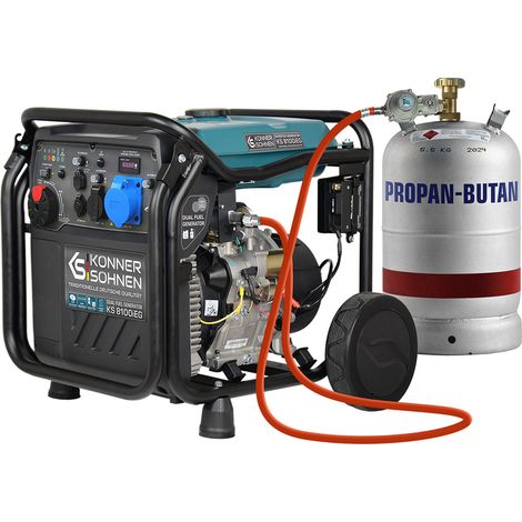 Könner & Söhnen – Groupe électrogène inverter 8500W – Moteur 16 CV – Écran LED – Économie de carburant jusqu'à 50% – 20L réservoir – 70 dB (1/10)