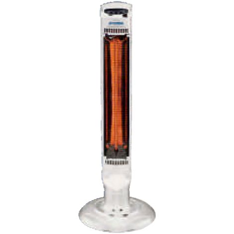 Vinco stufa a torretta 75180 al carbonio 1000 w oscillazione automatica con piantana