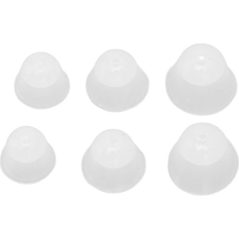 Bouchons d'oreille pour appareils auditifs, embouts en silicone, adaptés au remplacement des bouchons d'oreille pour appareils auditifs, bouchons d'oreille en silicone souple, une paire de chaque tail (1/5)