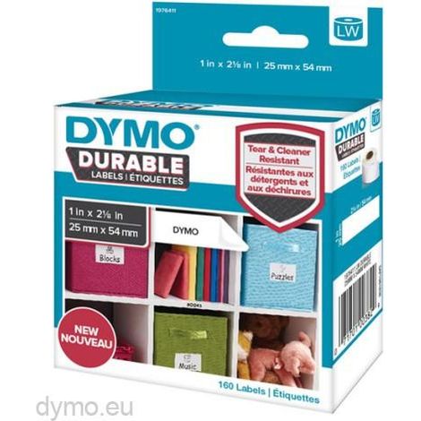 Etiqueta original de DYMO® para LabelWriter™ de 25 mm x 54 mm (blanca, adhesivo permanente, 1 rollo de 160 etiquetas)