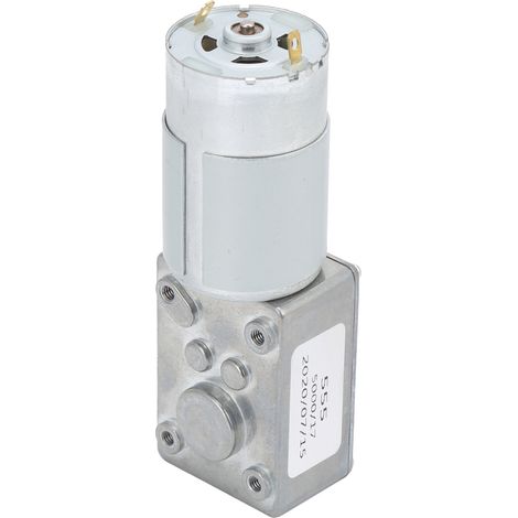 Moteur à engrenage à vis sans fin à turbine CC, grande torsion, basse vitesse, micro 2 voies CC 12 V XD40WB-555YSF 150 tr/min (1/5)
