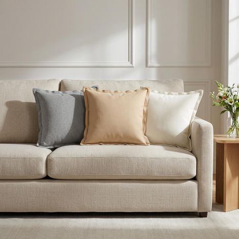 vidaXL Housse de coussin 6 pc HOUTEN Gris nuage 40 x 40 cm (1/5)