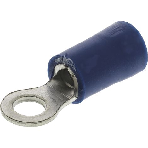 Cosses à œillet RS PRO, Isolé, Bleu, 2.5mm², M3.5, 6.6mm