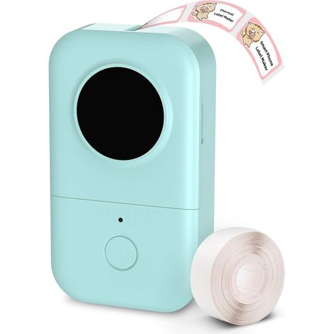 Étiqueteuse portable Bluetooth Mini imprimante d'étiquettes autocollantes, petite étiqueteuse, plusieurs modèles de police, icônes, sans encre pour la maison et le bureau (1/5)