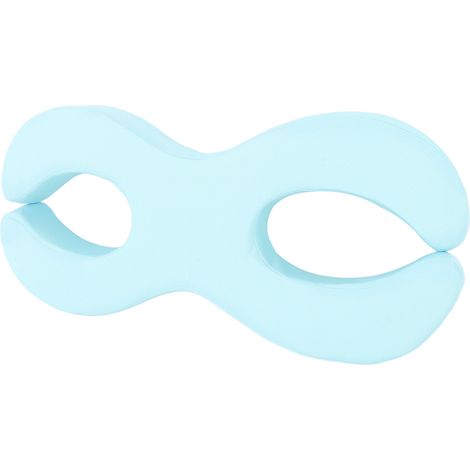 Oreiller de visage, oreiller pour dormir sur le côté, oreiller double C creux en mousse à mémoire de forme, housse amovible douce, bleu (1/5)