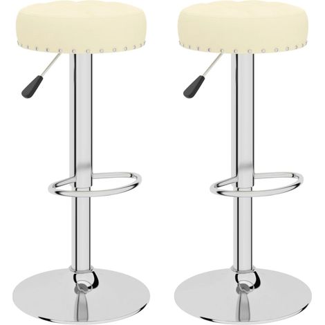 Maison Exclusive - Sgabelli da Bar 2 pz Crema in Tessuto