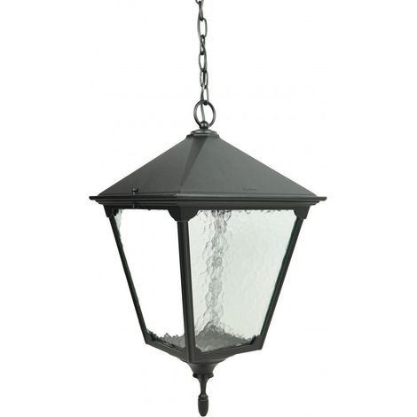 Lampada a sospensione esterna Retro Ø32 E27 nera IP43 (1/5)