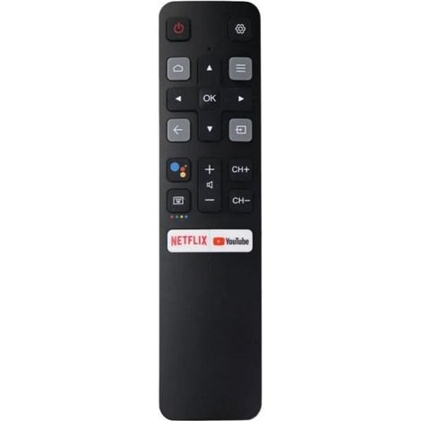 Télécommande vocale - - RC802V FNR1 - Compatible avec Smart TV TCL - Noir - Originale