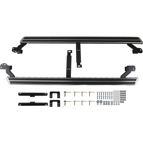 Running Board Side Steps Nerf Bars for Audi Q7 16-23 Black Aluminum Protection