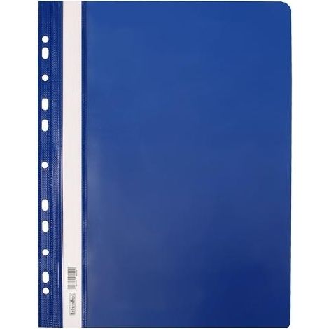 Carpeta rígida colgante de PVC azul marino (10 unidades)