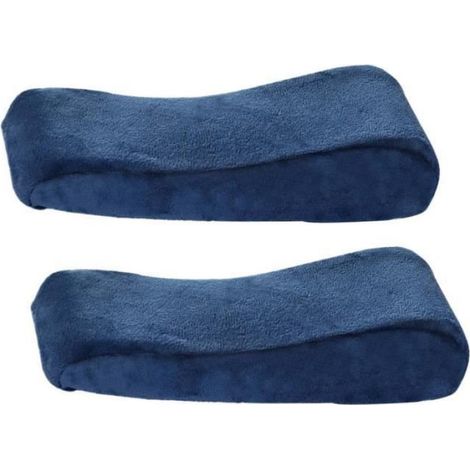 Coussin Accoudoir Chaise - Mousse Memoire Forme - Universel Bureau Maison Avion - 24,5 x 7,5 x 3,3 cm - Lot de 2 (1/4)