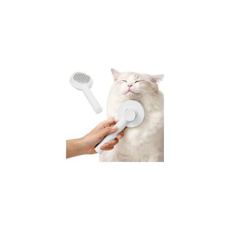 Katzenbürste, selbstreinigende Katzenbürste, Tierhaarbürste, Hunde- und Katzenbürste, Fellpflegekamm für Anti-Tierhaarbürste für Haustiermassage, Haarentfernung (1/5)