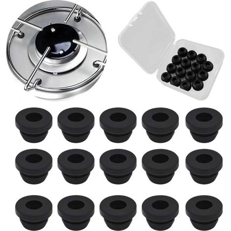 Lot de 20 Pieds en Caoutchouc pour Cuisinière à Gaz et Réchaud – Embouts Antirouille pour Protection de Cuisine, Patins en Caoutchouc pour Réchaud