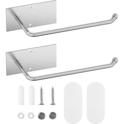 2support de rangement pour couvercles de tasses - Autocollants et perçables-base rectangulaire en acier inoxydable (1/5)