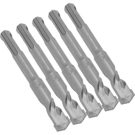 5 Pièces Foret Béton Carbure Cémenté Spirale 2 Goujures pour Briques Pierre 110mm 14mm/0.55in Diamètre Ouvert (1/5)