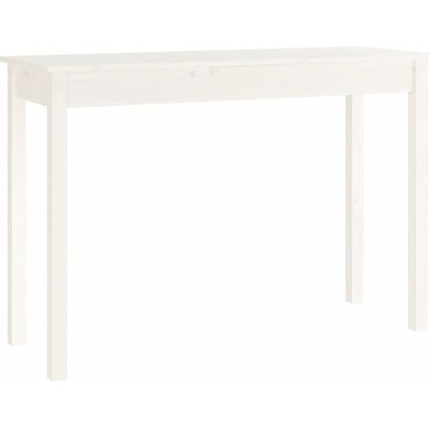Konsolentisch Weiß 110x40x75 cm Massivholz Kiefer vidaXL (1/6)