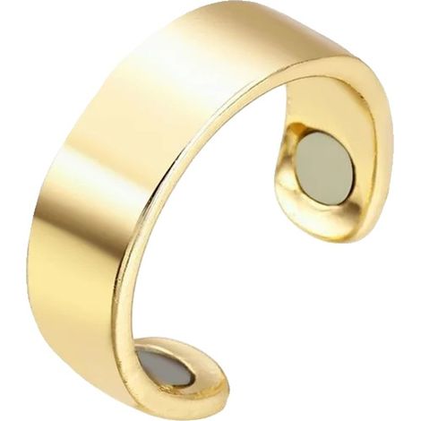 Anillo antironquidos, ajuste regulable, terapia magnética, 2 imanes dorados. (1/2)