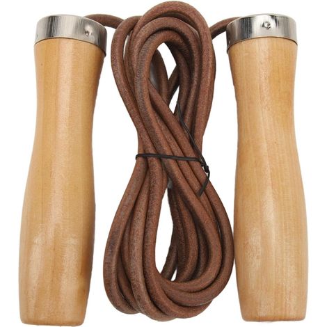 Skipping Rope, Cow Cloth Skipping Rope with Wooden Handles, Training Skipping Rope, Simple Skipping Rope for School, Family, Outdoor Sports, Fitness Exercises