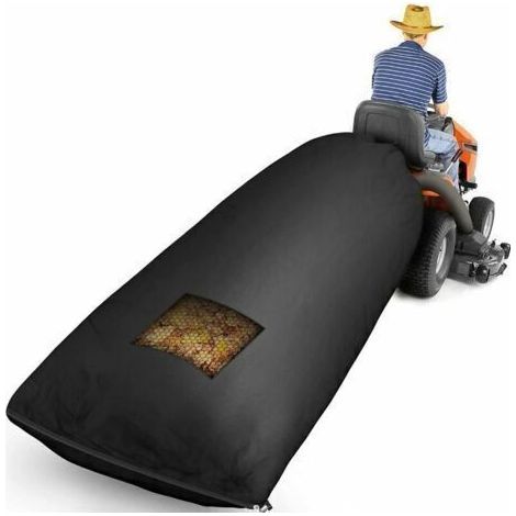 Sac à feuilles pour tondeuse à gazon – Tissu Oxford 420D résistant – Dimensions 78,7 x 51,1 pouces – Compatible tracteurs et tondeuses (1/5)