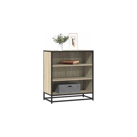 Buffet chêne sonoma 68x35x76 bois d'ingénierie et métal (1/5)