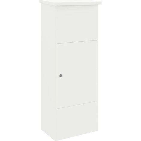 Boîte de dépôt de colis Blanc 44,5 x 29 x 110,5 cm Acier