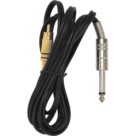 Câble de connexion souple en silicone pour machine à tatouage, accessoire professionnel noir (1/5)