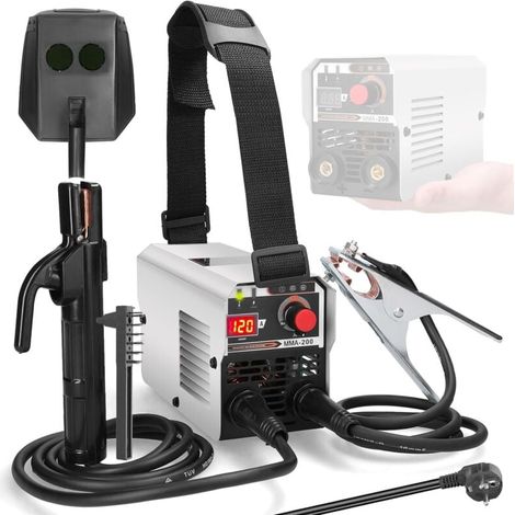 Soldadora inversora, soldadoras inversoras MMA IGBT de 120 A, dispositivo manual de soldadura por arco metálico, soldadoras inteligentes multiusos (1/5)