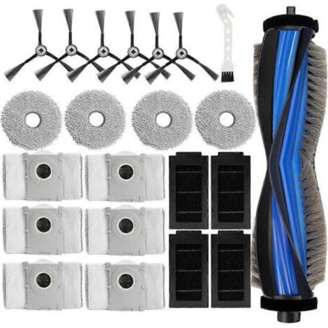 Juego de 22 piezas para la aspiradora Ecovacs Deebot T50 Max/T50 Omni/T50 Pro Omni/T50 Max Pro Omni: cepillo principal, filtro, mopa y bolsa para el polvo.